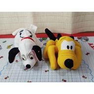 Mcdonald's Disney Pluto and 101 Dalmatians Dogs Small Stuffed Toy Plush Set