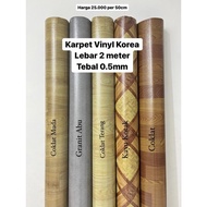 KARPET VINYL LANTAI IMPORT MOTIF KAYU / MARMER PERLAK WALLPAPER KERAMIK LANTAI VINIL UNTUK KAMAR