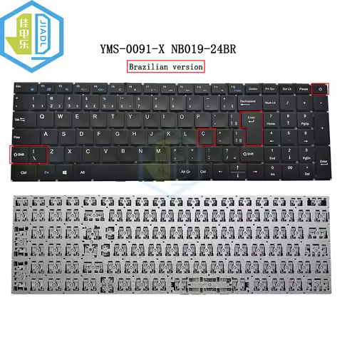 New BR Brazil Brazilian laptop keyboard for 156 YMS-0091-X NB019-24BR