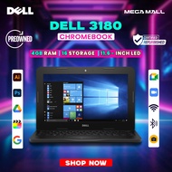 DELL 3180 CHROMEBOOK || Intel Celeron N3060 || RAM 4GB SSD 16GB || Playstore Chromebook Laptop