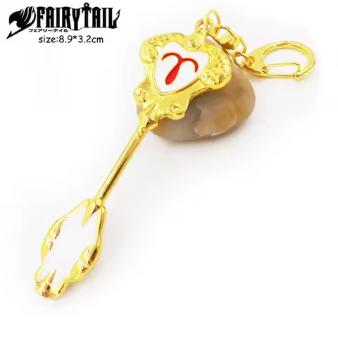 12 Types Anime Fairy Tail Lucy's Zodiac Metal Keychains Aries Gemini Sagittarius Leo Cosplay Costume