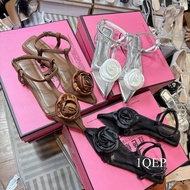 Big size silk rose Sandal, size 40-44 [Order not available]