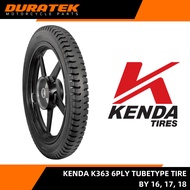 Kenda K363 6ply Tube Type Tire – size 16, 17, and 18