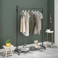 Bedroom Shelf Simple Drying Floor Single-Pole Style Indoor Hanging Simple Iron Coat Rack Nordic Deli