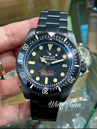 OCEANX AUTOMATIC WATCH SHARKMASTER-V VSMS524 日本自動潛水手錶 VSMS-524 黑鋼 DLC