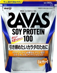 Meiji SAVAS Soy Protein Milk tea flavor เมจิซาวาส เวย์โปรตีนถั่วเหลือง รสชานม ขนาด 945 กรัม 45เซริฟ์ ザバス ソイプロテイン100 ミルクティー風味