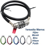 Bicycle and Motorcycle Safety Lock Padlock Number 4 5 Digit Deskr - 4 digit gembel