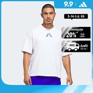adidas บาสเกตบอล เสื้อยืด ANTHONY EDWARDS BELIEVE THAT ผู้ชาย สีขาว KC5670