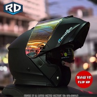 หมวกกันน็อคยกคาง RD RANDOM MATRIX แว่น2ชั้น ถอดซักได้ รองรับการติดบลูทูธ  M L XL