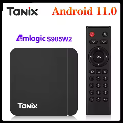 Smart TV Box Android 11 Tanix W2 Amlogic S905W2 Android 11.0 Media Player H.265 AV1 Dual Wifi HDR 10