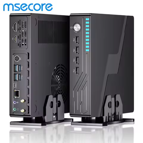 MSECORE Mini Gaming PC Intel Core i9-9900T i7-9700F GTX1050Ti 4G Discrete Graphics DDR4 NVMe SSD WiF