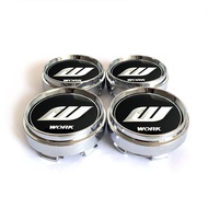 4pc 66mm WORK center caps  Work EMOTION hub cover VS WORK rim cap  Silver Black Red