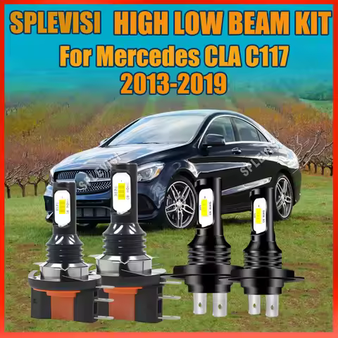 H15 H7 Hi Beam/DRL Low Beam LED Bulb Car Headlight Xenon White For Mercedes CLA C117 2013-2019 2014