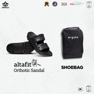 Ergofit Bundle Altafit Black Health Sandals + Shoe Bag - Bundle of Sandals and Sports Shoe Bags
