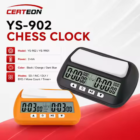 YS-902 Digital Chess Clock Chess Timer for Chinese Chess Go International Chess Tournament Game Time