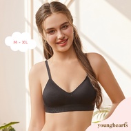 Young Hearts Young Curves Lovely Rib Jacquard Bralette C02-100175