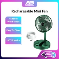 Alpha Borong Kipas Mini USB Fan Super Fan Battery Rechargable Mini Fan Cooling Handy Table Fan Portable Fan 小风扇