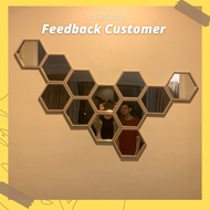 Hexagon Mirror Cermin Hexagon Ecoshop