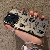 For iPhone 11 12 13 14 15 16 17 Pro Max Case Shockproof Fashion coke Matte Compatible iPhone 16PLUS,