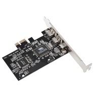 Computer replacement PCI-E 3 Ports 1394a 1394b Firewire Expansion Card 2 x 6 Pin + 1 x 4 Pin for Des