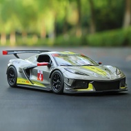 Bburago Corvette C8 R Track Edition 1:24 Scale Diecast Car Model Realistic Simulation High Quality C