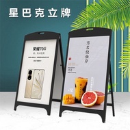 Standee Coffee Handheld Advertising Sign Display Stand Burger King Production Windproof Cake Shop Mi