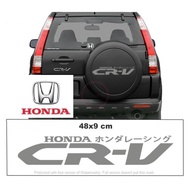 CFS258 Honda Crv Cr-V Rd1 Rd2 Rd3 Spare Tyre Stiker Sticker Vinyl Decal Stripes Cermin Depan Belakang Kereta Front Rear