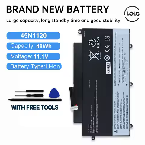 LOLG New 45N1120 45N1121 45N1122 45N1123 Laptop Replace Battery 11.1V 48Wh 4250mAh For Lenovo ThinkP