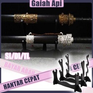 3-Tier Anime Katana Stand Sturdy Wooden Display Rack for Swords Knives