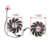 2FAN 3PIN 75MM PLD08010S12H GTX1650 GPU fan for Gigabyte GTX1650 D6 WINDFORCE OC graphics card