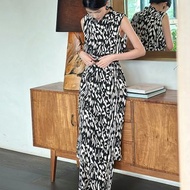 【無袖】新中式復古中國風 真絲連衣裙