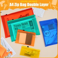A4 / A5 / A6 (2 LAYER) Document Bag Zipper File Pocket Storage Organizer School Zip File