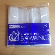 PEX TAS KRESEK BAWANG 35x63 / PLASTIK PEX BAWANG BENING UKURAN 35