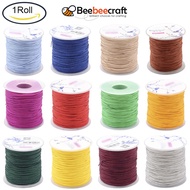 Beebeecraft 1 Roll Nylon Threads Colorful 1mm about 49.21~109.3yards/roll(45~100m/roll)