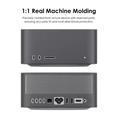 for Mac Studio M4 Max 2025 Protective Cover Precise Opening of the Silicone Case for Mac Studio 2025