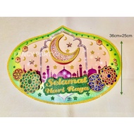 READY STOCK .🇲🇾Hari Raya 3D  Glitter Festive Paper Decoration / Kad Hiasan Hari Raya/Wall Decoration