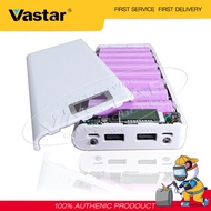 Vastar Hot Sale 8Pcs 18650 Battery 2 USB Outputs LED Power Bank Box DIY Case Cover Kit DIY Power Bank 18650 Battery Case Power Bank Battery Storage Box Powerbank Box Charger Shell Case