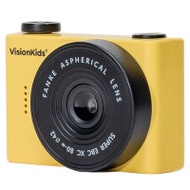 VisionKids HappiCamu Nano 迷你兒童數碼相機 - 黃色 | 2000 萬畫素超高畫質 | 內建可愛卡通相框 | 8倍變焦 | 香港行貨