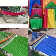 ORIGINAL BAN MAI HAMMOCK/BUAIAN JARING KAYU 2 LAPIS TAHAN LASAK (BUAI SAHAJA)