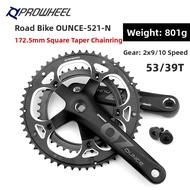 Square Hole 130 BCD 53T Road Bicycle Crankset