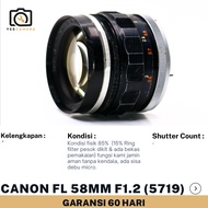 Canon FL 58mm f1.2 (Bekas) - Manual Focus - Unit Only (5719)