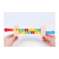 Montessori Math Teaching Ruler for Children, Math Toys