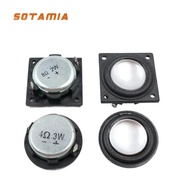 SOTAMIA 2Pcs 1 Inch 28mm Mini Speaker 4 Ohm 3W 8 Ohm 2W Full Range Woofer Speaker Ultra-thin Loudspe