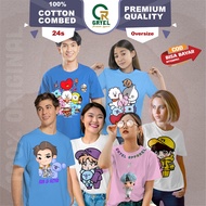 KATUN Distro T-Shirt Oversize Cotton T-Shirt for Men and Women BTS KPop