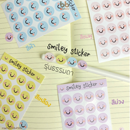 ใหม่! สติ๊กเกอร์หน้ายิ้ม 😊smiley sticker😊 4 สี 2 แบบ น่ารัก ตกแต่งสมุด sticker สีชัด ไม่ลอก DIY mood tracker อารมณ์ดี
