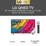 50 Inch LG QNED AI QNED80 4k Smart TV 2025