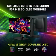 MSI MAG 272QP QD-OLED X50 26.5" WQHD 500Hz 0.03ms FreeSync Premium Pro Gaming Monitor / DisplayHDR T