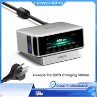 UGREEN Nexode Pro 300W Charging Station  8-Port Desktop Hub, Smart Display 140W×3 USB-C Fast Charger