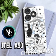 HP Rubber case for ITEL A50/CC22 Cat Motif/softcase ITEL A50/Casing/silicon/case ITEL A50hp
