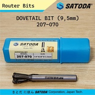 MATA SATODA PROFILE BIT Router Bit Dovetail Bit 1/ 4 Inch x 9.5 mm Japan Tech 207-070